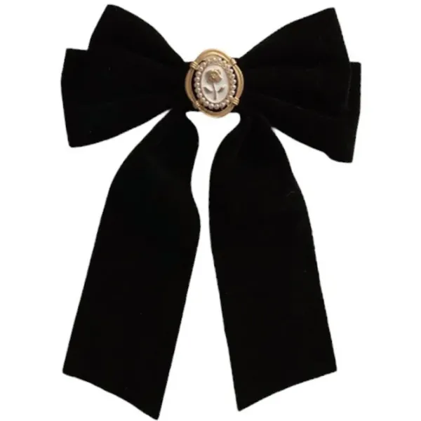 Hair Accessories*Boogzel Clothing Coquette Aesthetic Velvet Hair Bow Black