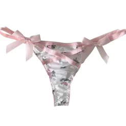 Underwear*Boogzel Clothing Coquette Bow Floral Lace Panty