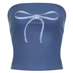 Y2K Tops|Crop Tops*Boogzel Clothing Coquette Bow Y2K Tube Top