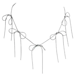 Necklaces & Chokers*Boogzel Clothing Coquette Bows Choker Necklace Silver