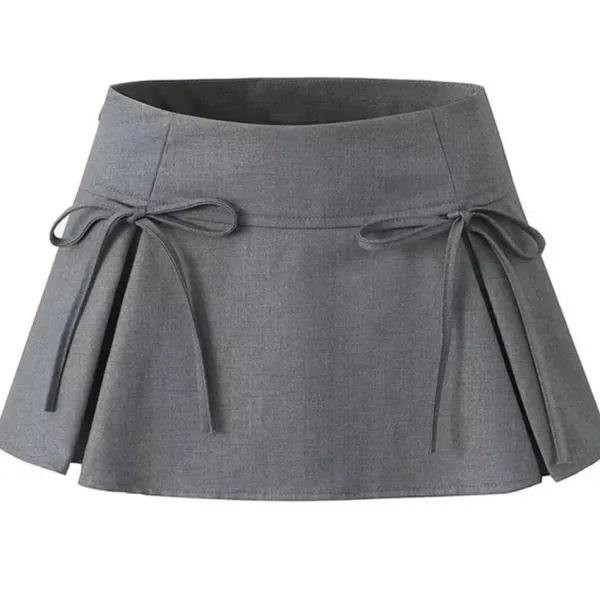 Skirts*Boogzel Clothing Coquette Bows Pleated Mini Skirt