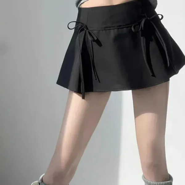 Skirts*Boogzel Clothing Coquette Bows Pleated Mini Skirt