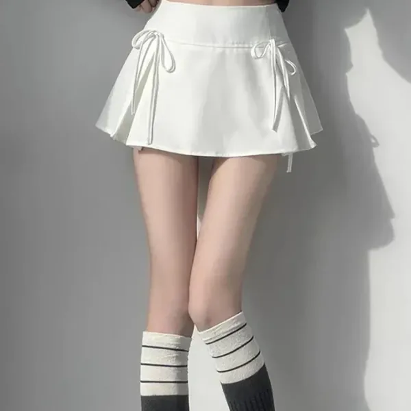 Skirts*Boogzel Clothing Coquette Bows Pleated Mini Skirt