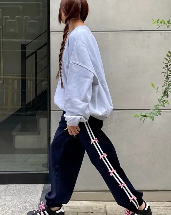 Pants & Trousers*Boogzel Clothing Coquette Bows Side Stripe Pants