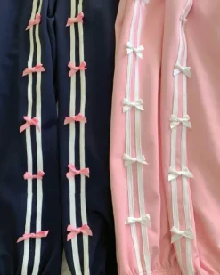 Pants & Trousers*Boogzel Clothing Coquette Bows Side Stripe Pants