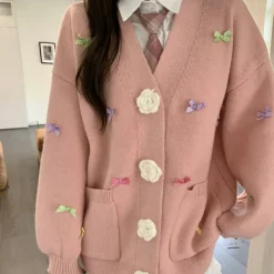 Knit Cardigans*Boogzel Clothing Coquette Girl Bow Cardigan