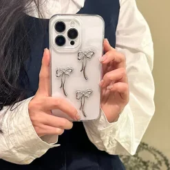 Iphone Cases*Boogzel Clothing Coquette Girl Bow iPhone Case Clear