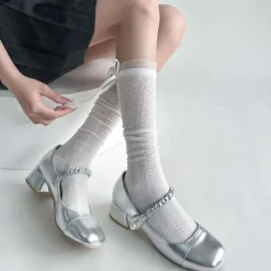 Socks*Boogzel Clothing Coquette Girl Ribbon Bow Socks