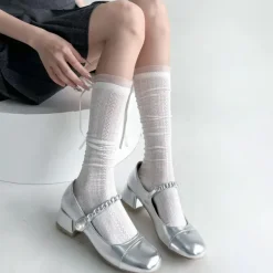 Socks*Boogzel Clothing Coquette Girl Ribbon Bow Socks
