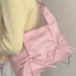 Bags & Purses*Boogzel Clothing Coquette Ruched Bow Shoulder Bag