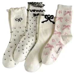 Socks*Boogzel Clothing Coquette Style Bow Socks