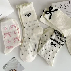 Socks*Boogzel Clothing Coquette Style Bow Socks