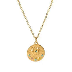 Necklaces & Chokers*Boogzel Clothing Cosmic Energy Coin Necklace