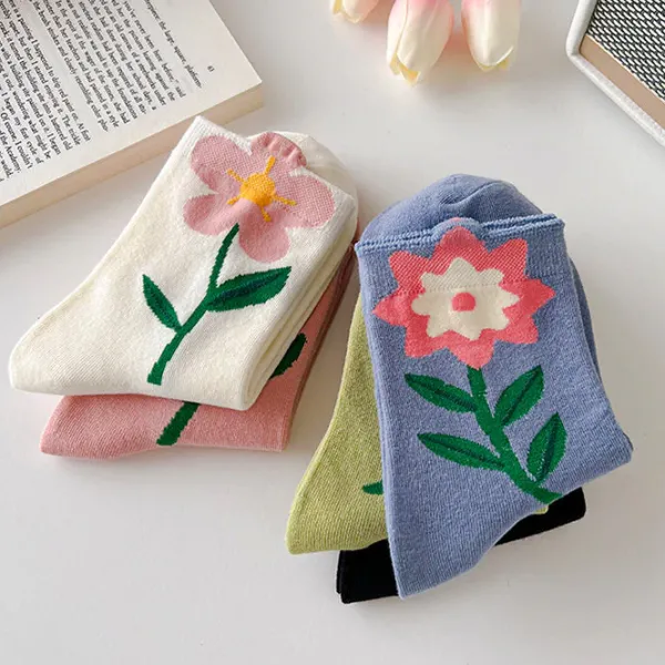 Socks*Boogzel Clothing Cottage Dreams Floral Socks