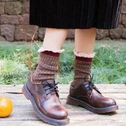 Socks*Boogzel Clothing Cottage Ruffled Knit Socks