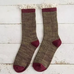 Socks*Boogzel Clothing Cottage Ruffled Knit Socks