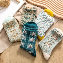 Socks*Boogzel Clothing Cottagecore Aesthetic Embroidered Socks