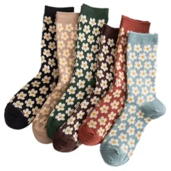 Socks*Boogzel Clothing Cottagecore Aesthetic Floral Socks
