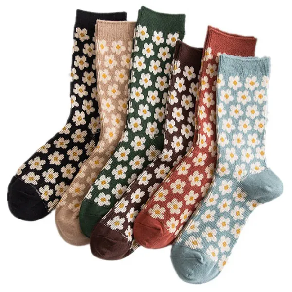 Socks*Boogzel Clothing Cottagecore Aesthetic Floral Socks