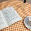 Aesthetic Kitchen|Aesthetic Room Decor*Boogzel Clothing Cottagecore Aesthetic Gingham Tablecloth Orange