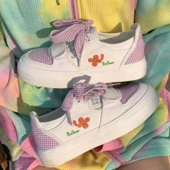 Classics|Aesthetic Sneakers*Boogzel Clothing Cottagecore Aesthetic Gingham Sneakers