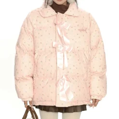 Coats & Jackets*Boogzel Clothing Cottagecore Cream Floral Padded Jacket