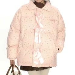 Coats & Jackets*Boogzel Clothing Cottagecore Cream Floral Padded Jacket