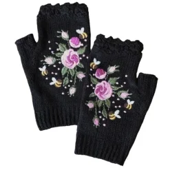 Other*Boogzel Clothing Cottagecore Crochet Fingerless Gloves