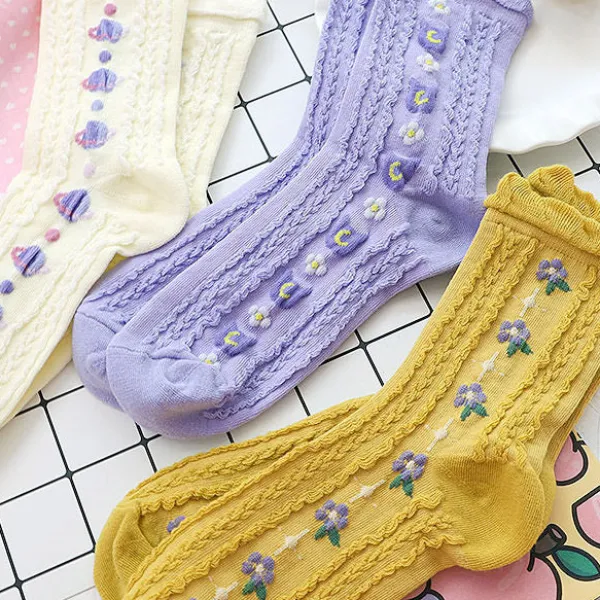 Socks*Boogzel Clothing Cottagecore Floral Socks