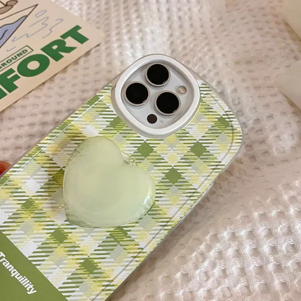 Iphone Cases*Boogzel Clothing Cottagecore Gingham iPhone Case Green