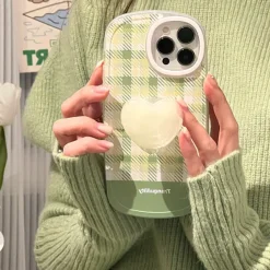 Iphone Cases*Boogzel Clothing Cottagecore Gingham iPhone Case Green
