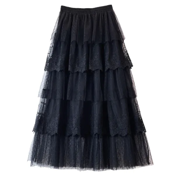 Skirts*Boogzel Clothing Cottagecore Lace Long Skirt