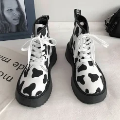 Classics|Boots / Platform Boots*Boogzel Clothing Cow Print Boots CowPrint