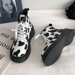 Classics|Boots / Platform Boots*Boogzel Clothing Cow Print Boots CowPrint