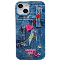 Iphone Cases*Boogzel Clothing Cowboy Girl Aesthetic iPhone Case Blue