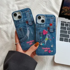 Iphone Cases*Boogzel Clothing Cowboy Girl Aesthetic iPhone Case Blue