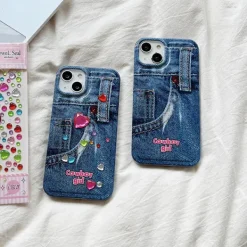 Iphone Cases*Boogzel Clothing Cowboy Girl Aesthetic iPhone Case Blue