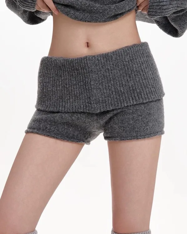 Shorts*Boogzel Clothing Cozy Days Knitted Mini Shorts