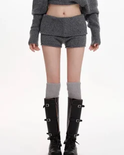 Shorts*Boogzel Clothing Cozy Days Knitted Mini Shorts