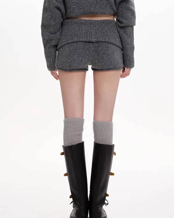 Shorts*Boogzel Clothing Cozy Days Knitted Mini Shorts
