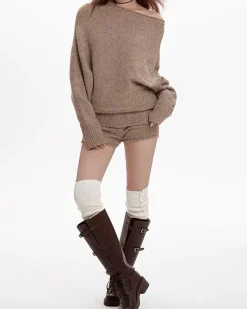 Shorts*Boogzel Clothing Cozy Days Knitted Mini Shorts