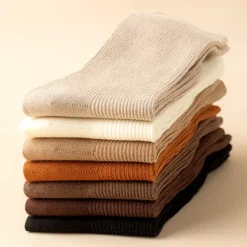 Socks*Boogzel Clothing Cozy Days Ribbed Crew Socks