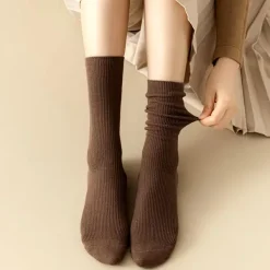 Socks*Boogzel Clothing Cozy Days Ribbed Crew Socks