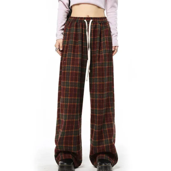 Pants & Trousers*Boogzel Clothing Cozy Up Plaid Pants Multi