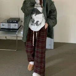 Pants & Trousers*Boogzel Clothing Cozy Up Plaid Pants Multi