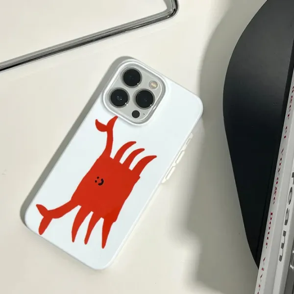 Iphone Cases*Boogzel Clothing Crab iPhone Case White/red