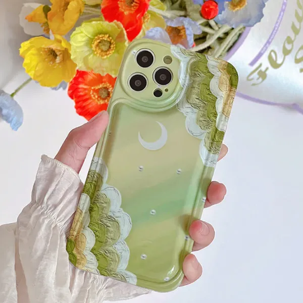 Iphone Cases*Boogzel Clothing Crescent Moon iPhone Case Green