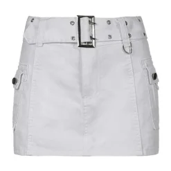 Skirts*Boogzel Clothing Crime Time Y2K Mini Skirt Black