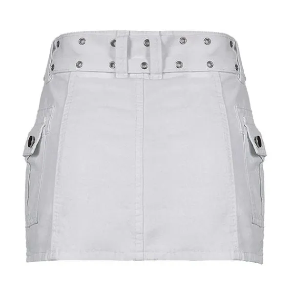 Skirts*Boogzel Clothing Crime Time Y2K Mini Skirt Black