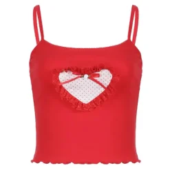 Y2K Tops|Crop Tops*Boogzel Clothing Crimson Heart Crop Top Red